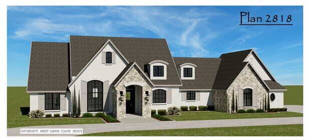 Plan 2818 home rendering