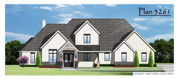 Plan 3261 — Farmhouse home rendering