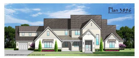 Plan 3896 home rendering