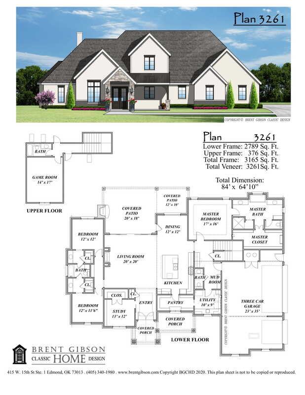 Plan 3261 — Farmhouse floor plan thumbnail