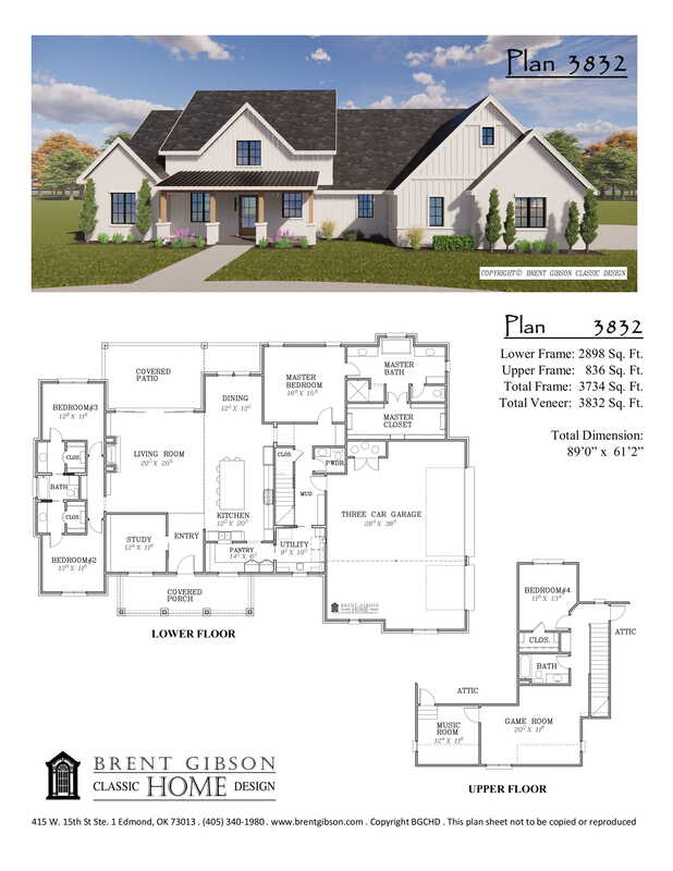 Plan 3832 floor plan thumbnail