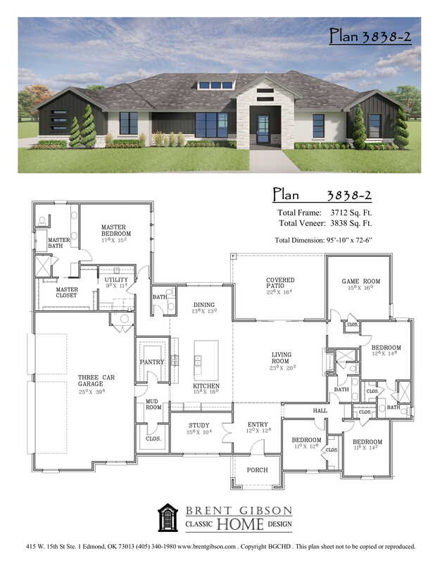 Plan 3838-2 floor plan thumbnail