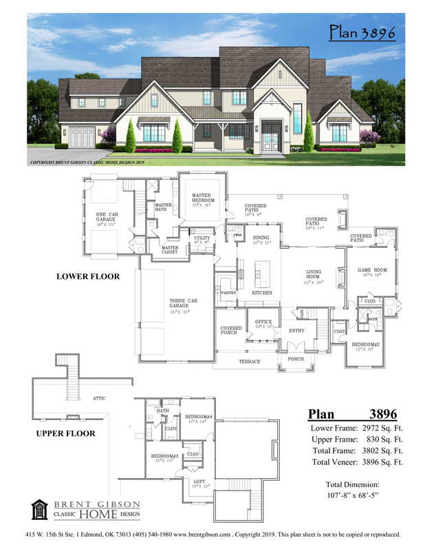 Plan 3896 floor plan thumbnail